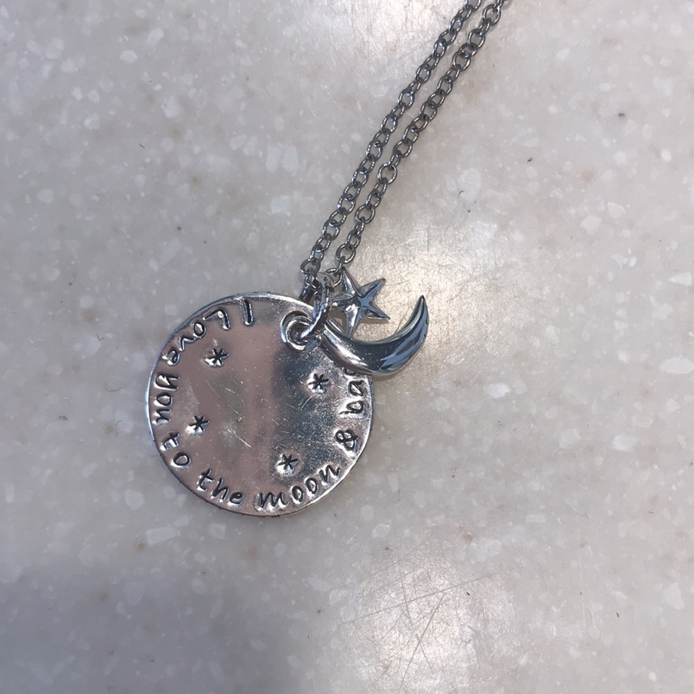 Love you to moon and back pendant necklace - Picture 2 of 2